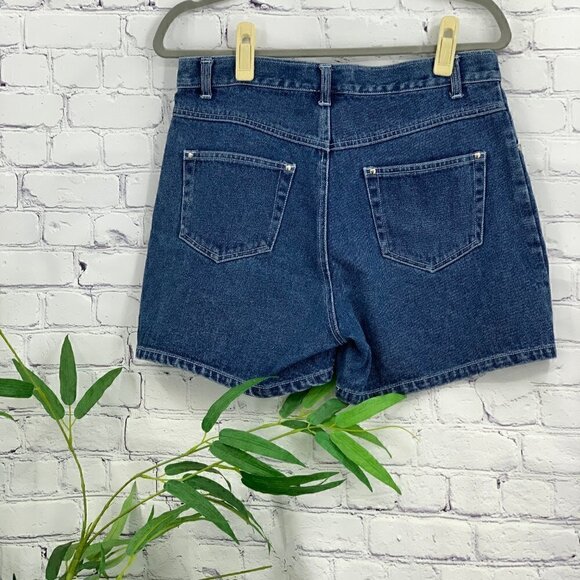 Juke Box Vintage Medium Wash Denim Shorts - Picture 2 of 4